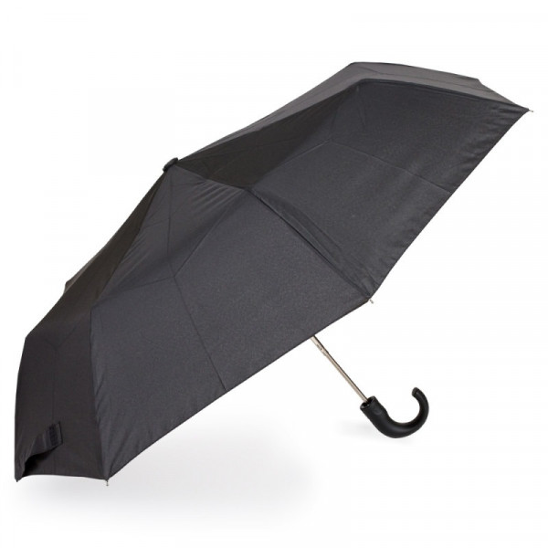 GUARDA-CHUVA AUTOMÁTICO CABO CURVO PRETO | FAZZOLETTI