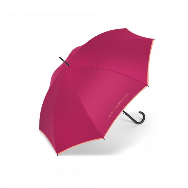 GUARDA-CHUVA LONGA AUTOMATICA MAGENTA| BENETTON