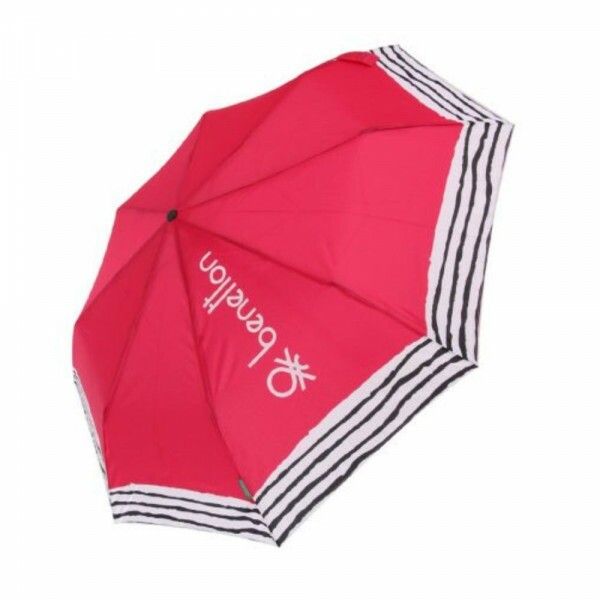 SOMBRINHA MINI CRINKLE STRIPES VERMELHO | BENETTON