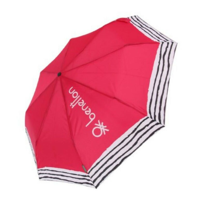 SOMBRINHA MINI CRINKLE STRIPES VERMELHO | BENETTON