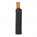 GURDA CHUVA MINI AUTOMÁTICO CABO DE MADEIRA PRETO | FAZZOLETTI