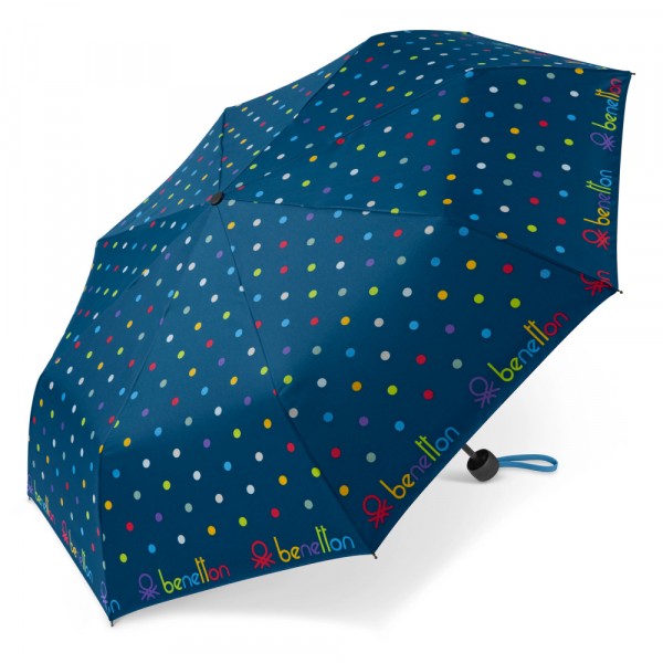 SOMBRINHA MINI ESTAMPADA POA AZUL | BENETTON