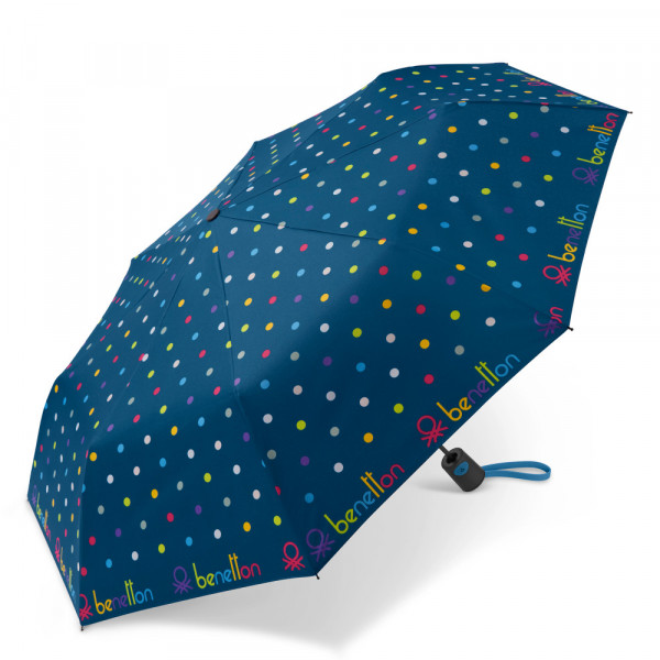 SOMBRINHA MINI AUTOMÁTICA POA AZUL | BENETTON