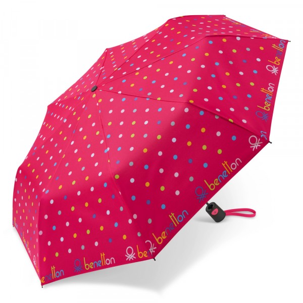SOMBRINHA MINI AUTOMATICA POA ROSA | BENETTON