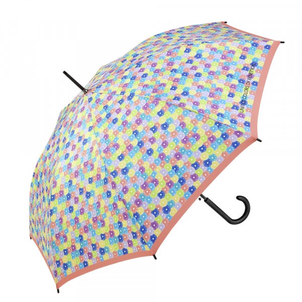 SOMBRINHA LONGA AUTOMÁTICA DOTS PEACH | BENETTON