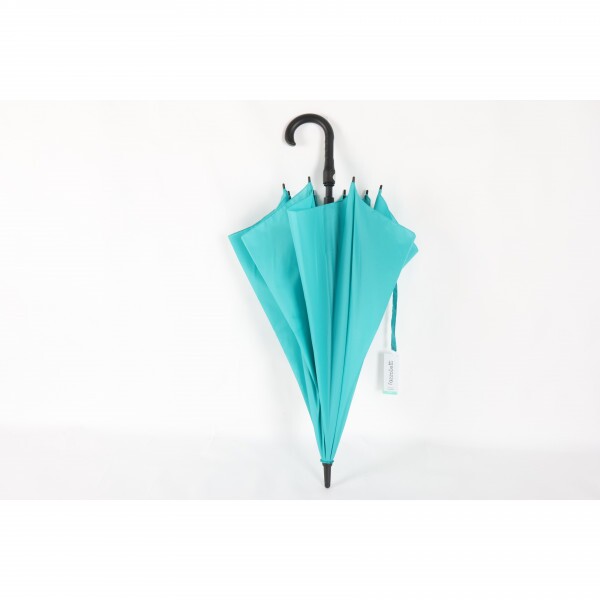 GUARDA-CHUVA AUTOMÁTICO SEMI GOLF AZUL TURQUESA  FAZZOLETTI