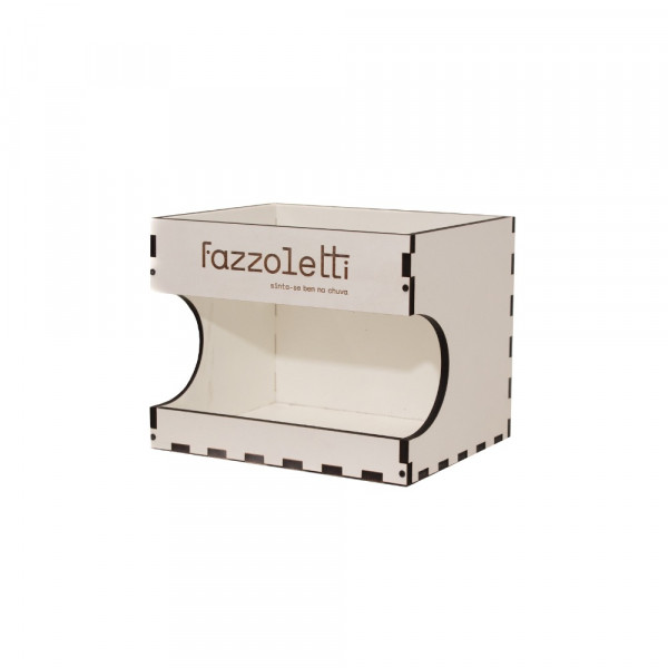 DISPLAY DE MESA MDF BRANCO FAZZOLETTI | 12 PEÇAS